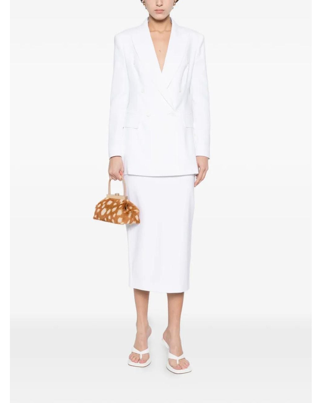 Max Mara White Cotton Jacket