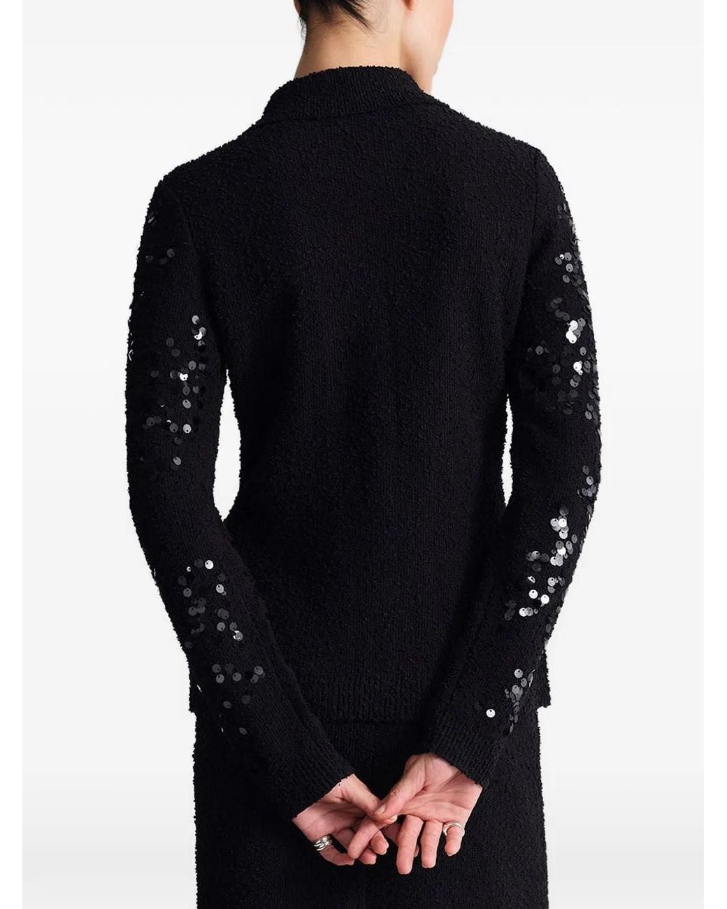 Cara Cara Blue Adelaid Sequin-Embellished Cardigan