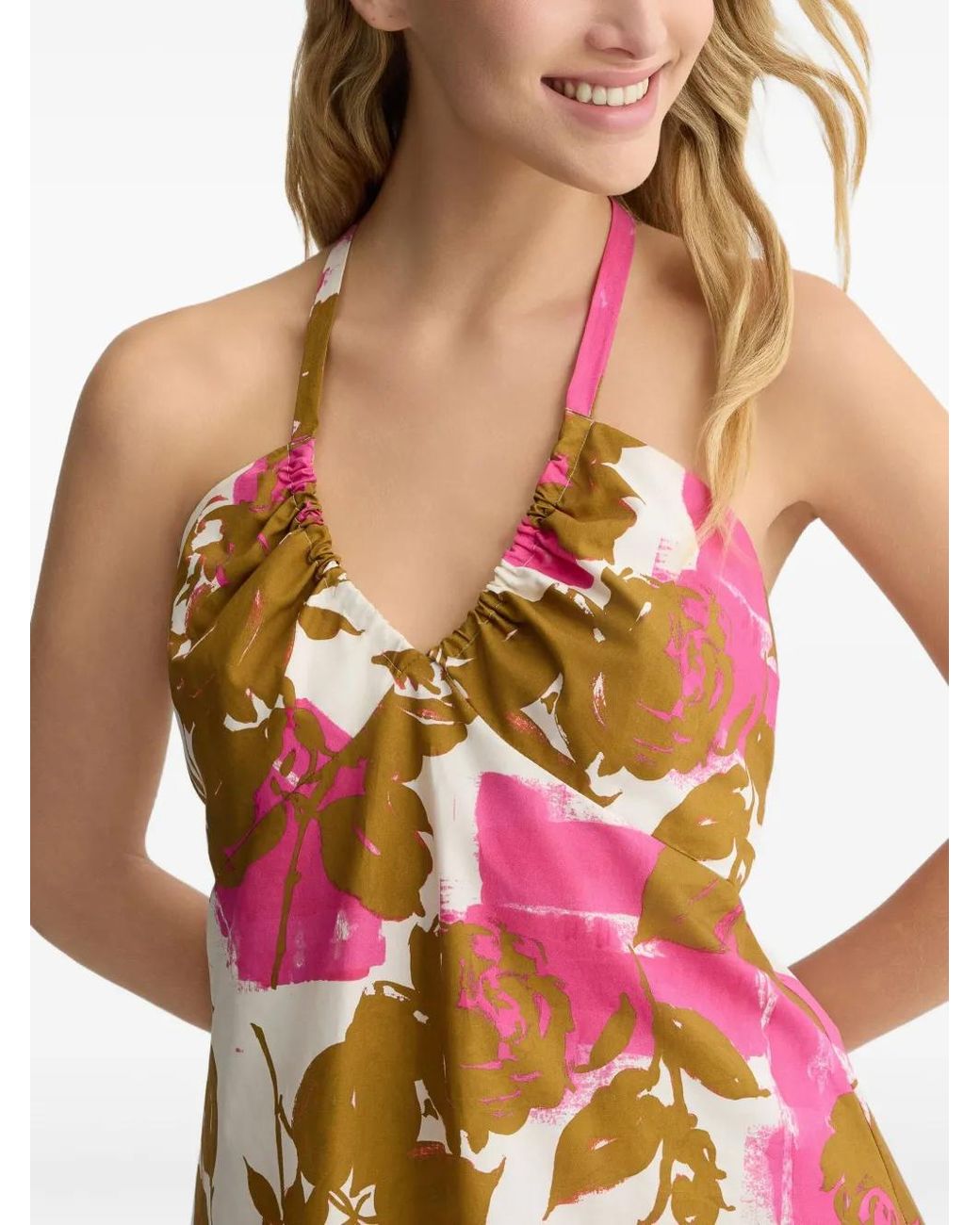 Liu Jo Pink Floral-Print Top