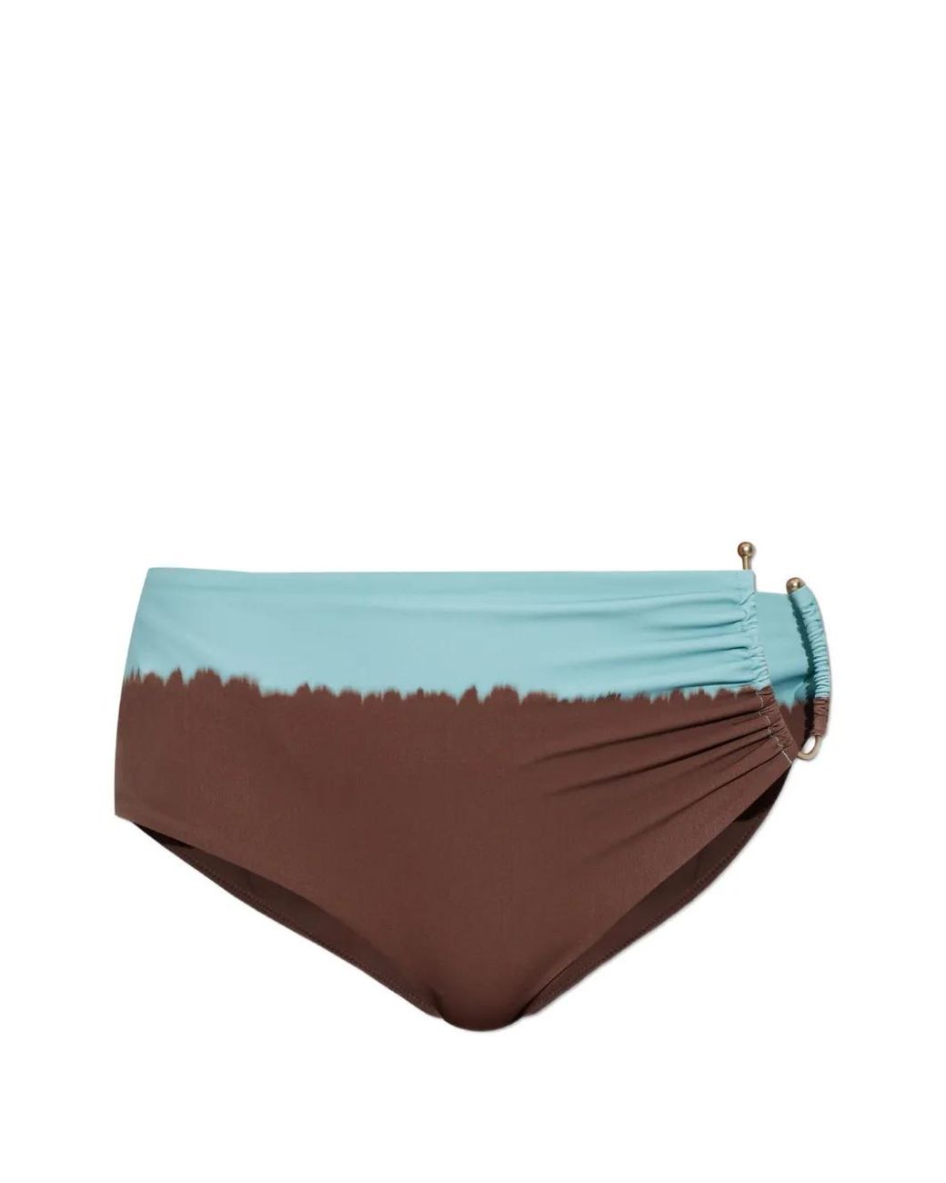 Christopher Esber Brown Prong Hardware-Detail Bikini Bottoms