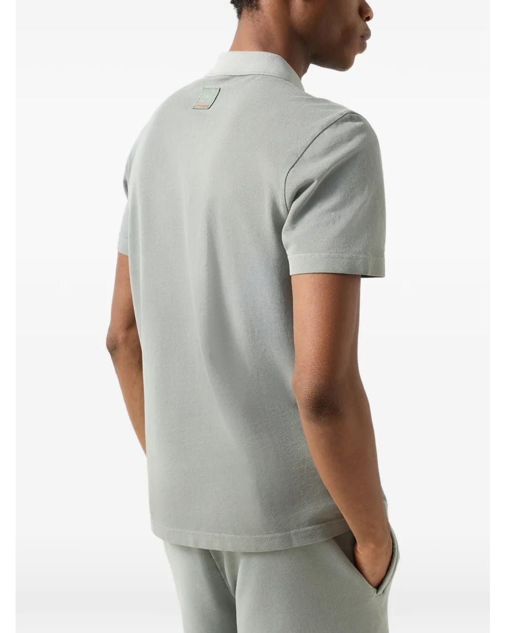 Bogner Fire + Ice Gray Ramon Short-Sleeve Polo Shirt for men