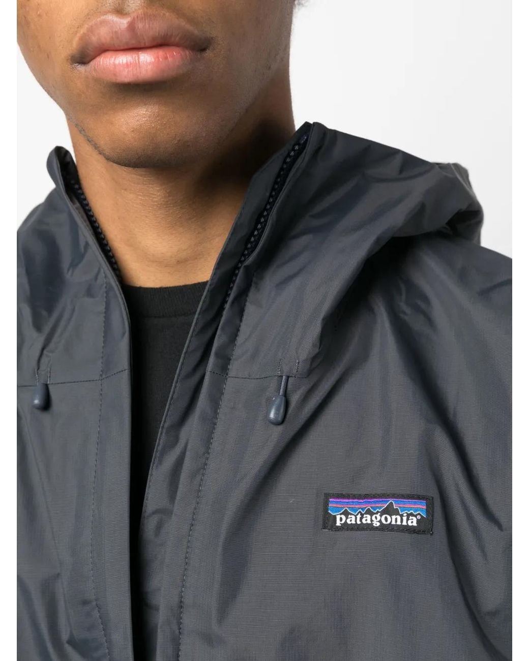 Patagonia Blue Zip-Up Hooded Jacket for men