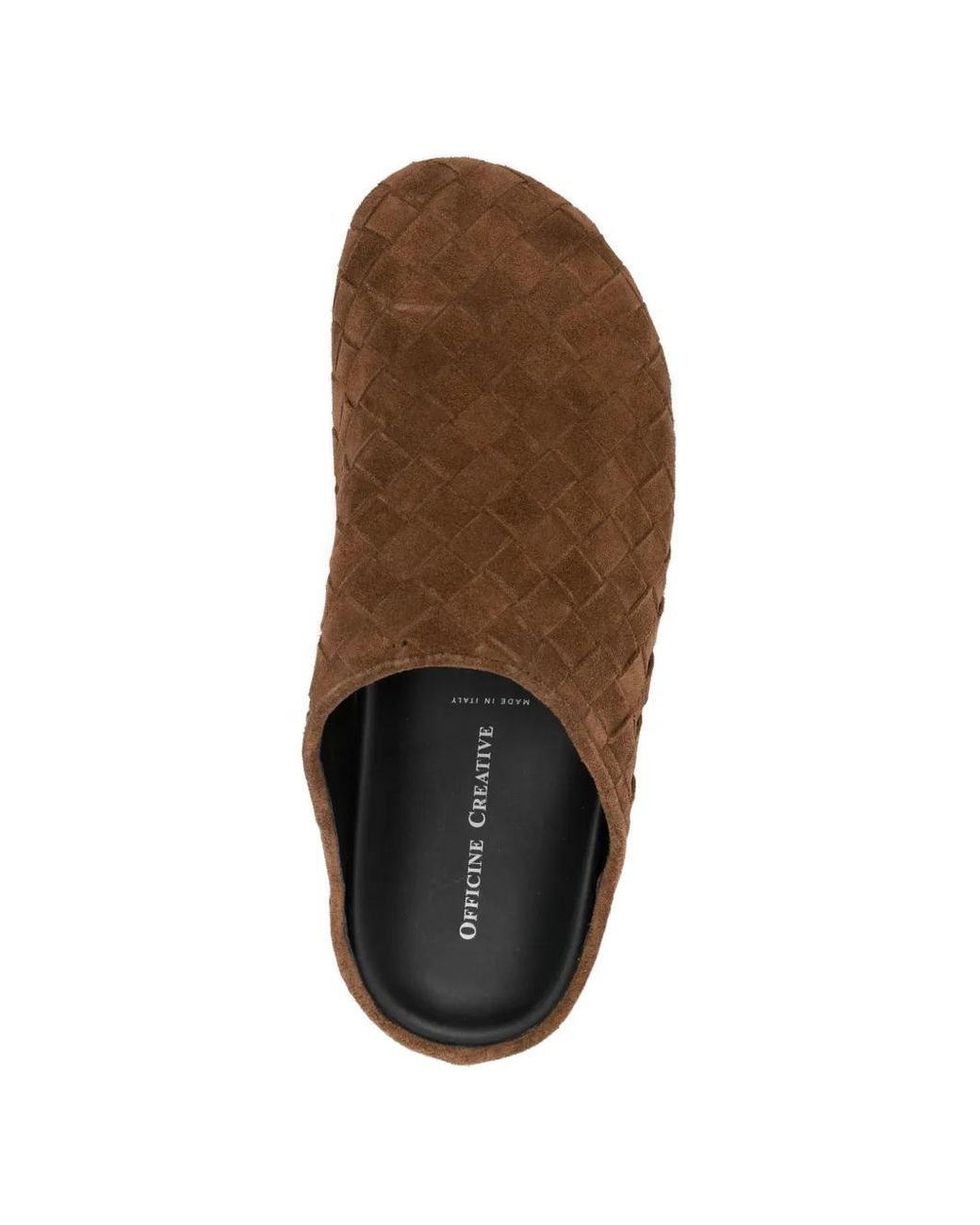 Officine Creative Brown Woven Mules for men