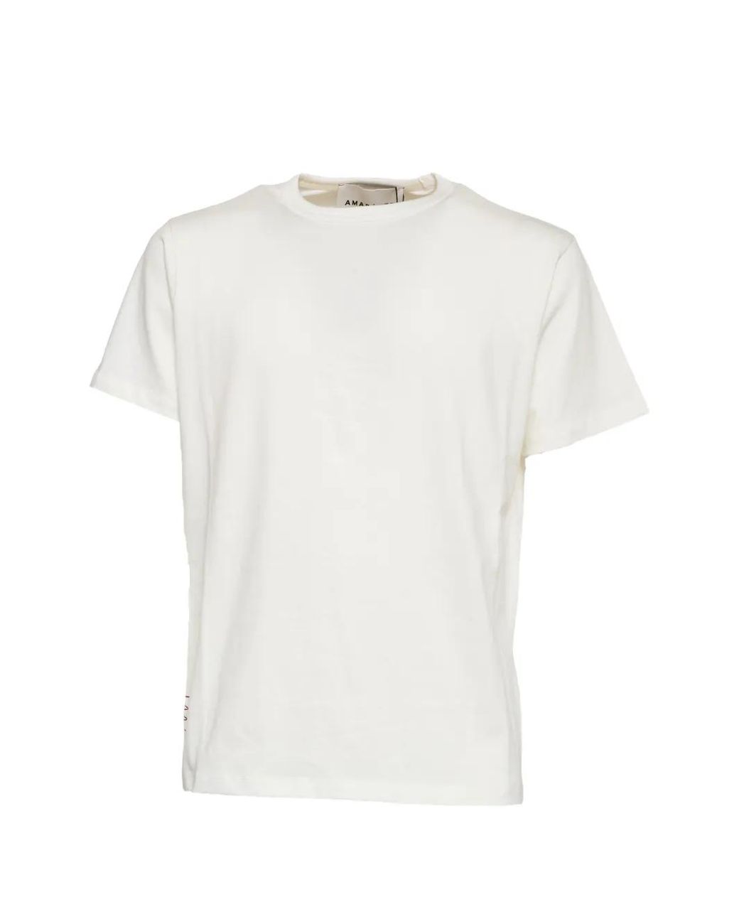 Amaranto White Short Sleeve Oversized T-Shirt for men