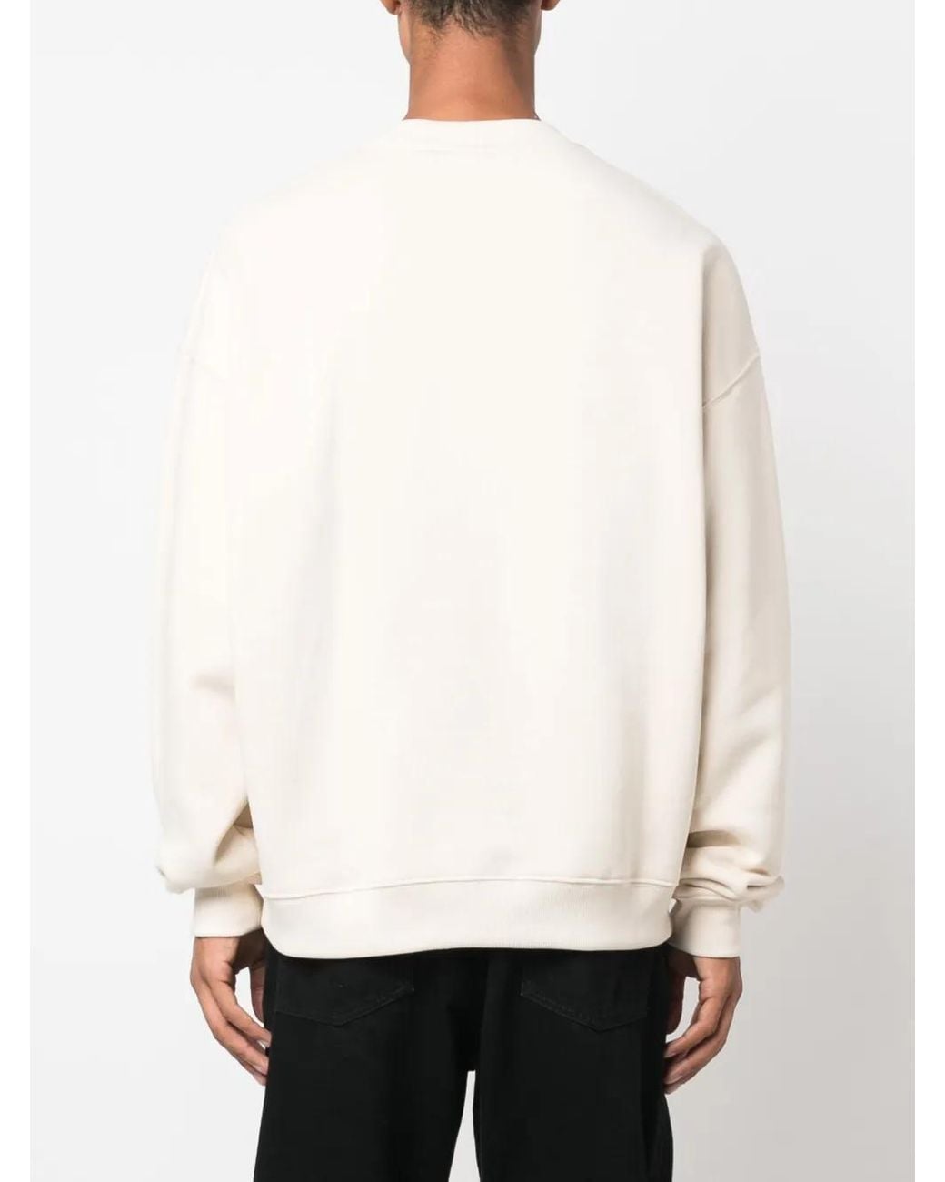 Axel Arigato White Logo-Patch Organic-Cotton Sweatshirt for men