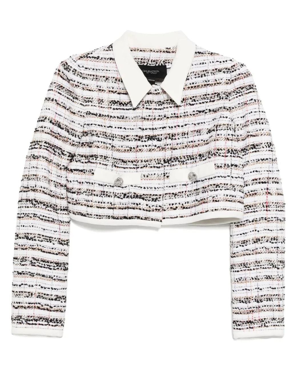 Giambattista Valli White Tweed Jacket