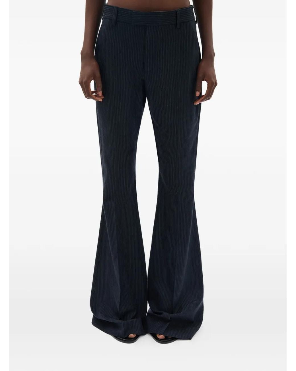 Ann Demeulemeester Blue Adri Pinstripe Trousers