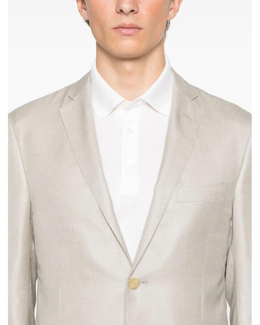 Corneliani White Academy Light Blazer for men