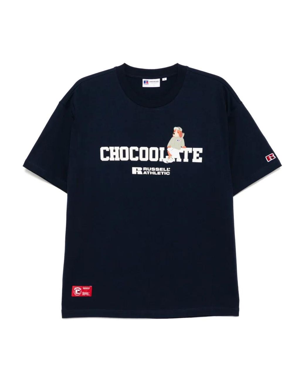 Chocoolate Blue Logo-Print T-Shirt for men
