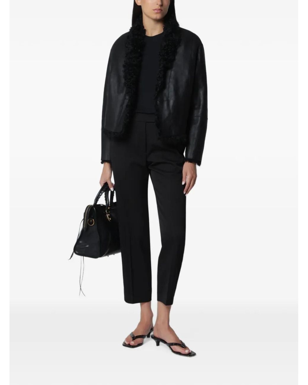 Arma Black Mooney Shearling Jacket