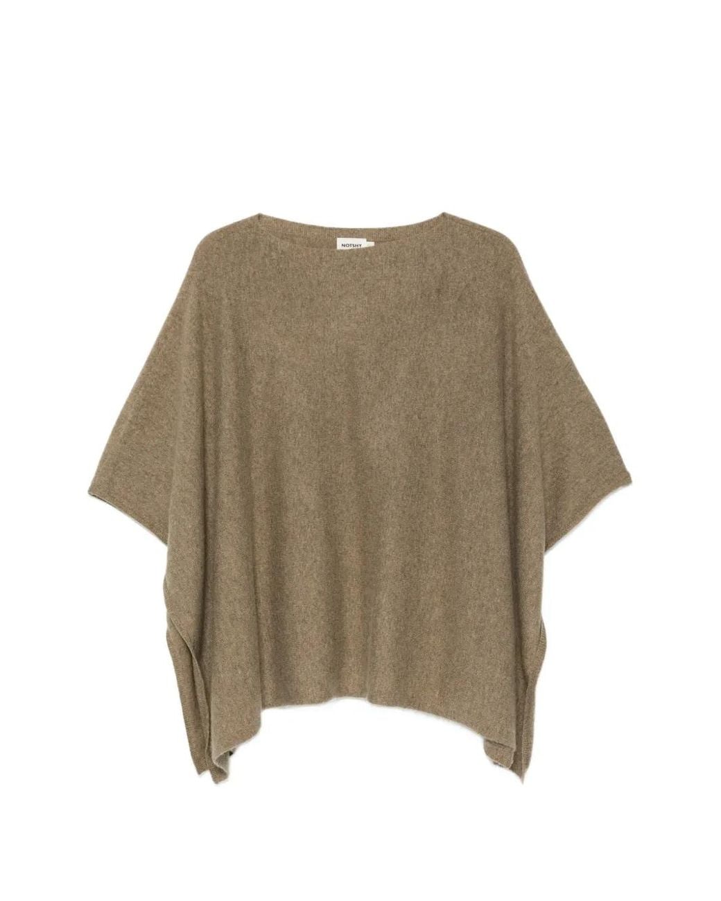 Not Shy Natural Pamina Cashmere Poncho