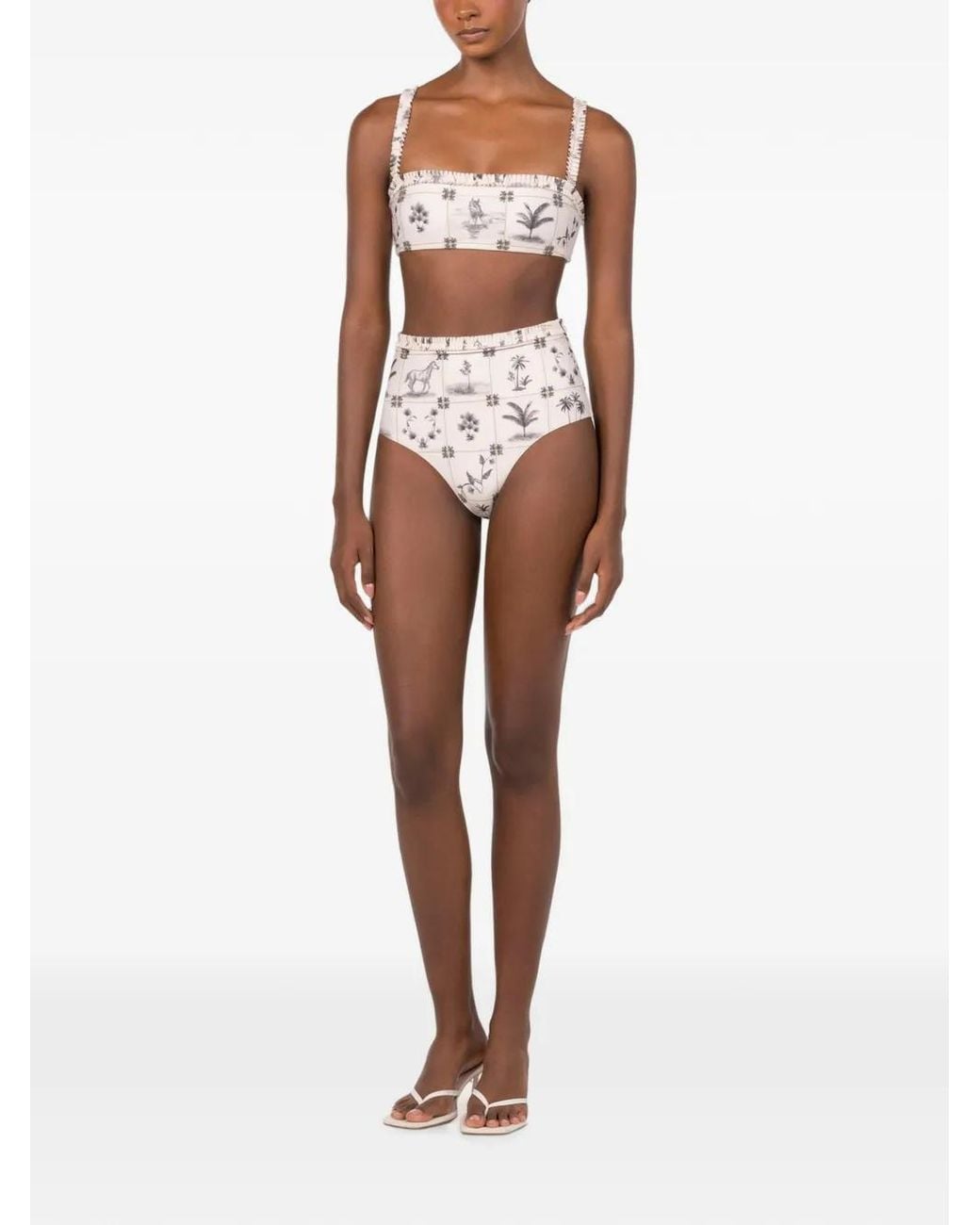 Agua Bendita White Nopal Arena Bikini Bottoms