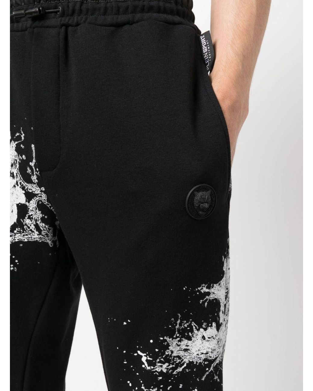 Philipp Plein Splash Extreme Track Pants in Black for Men | Lyst Canada