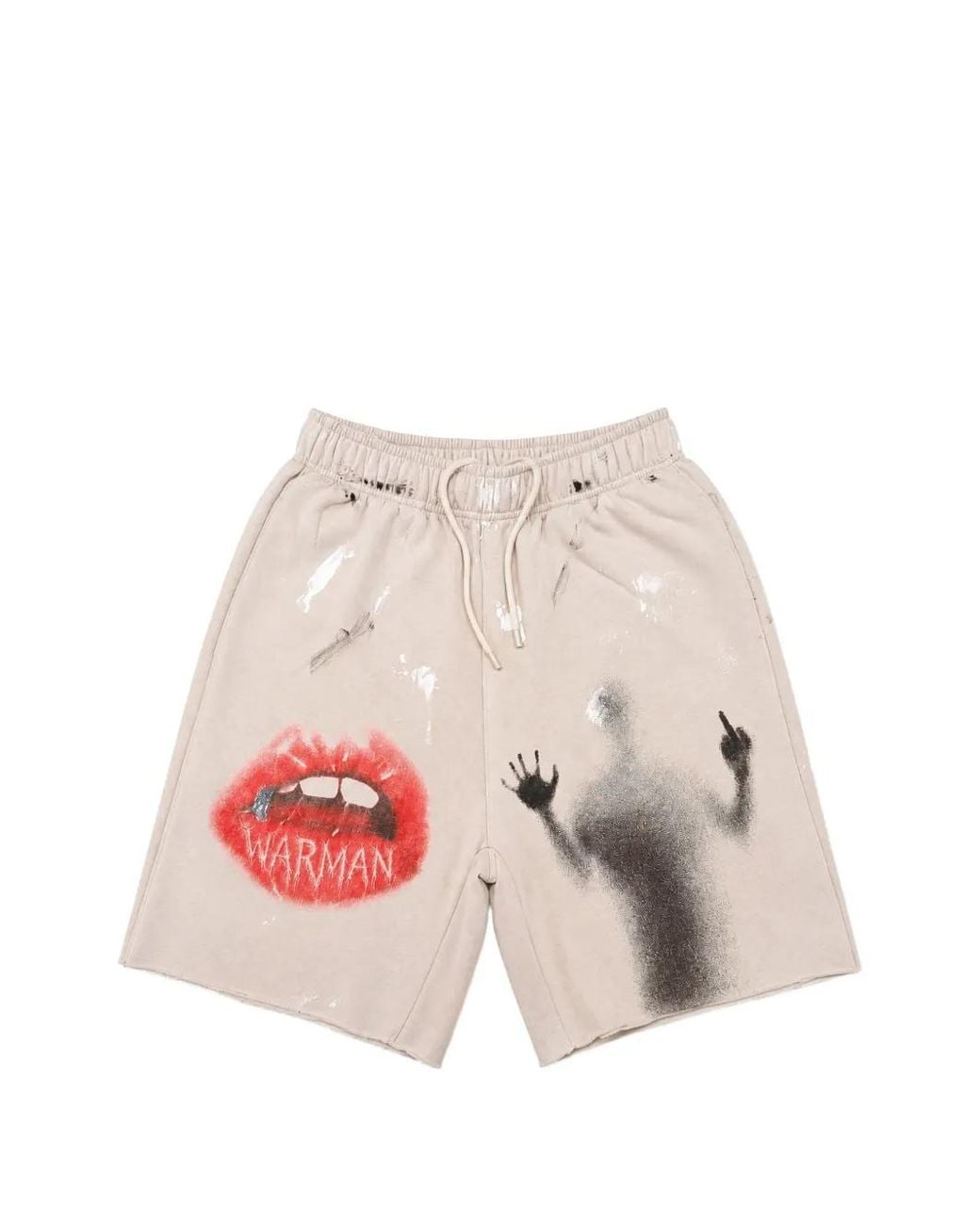 WARMAN Pink Graphic-Print Shorts for men