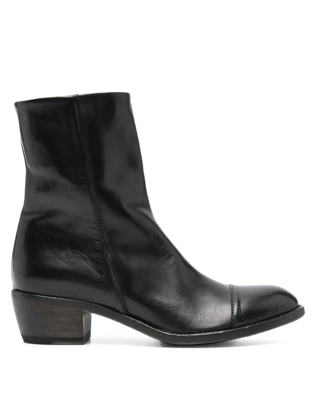 shotof Black 45Mm Zip-Fastening Leather Boots