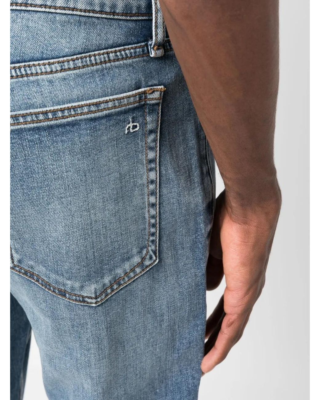 Rag & Bone Blue Straight-Leg Jeans for men