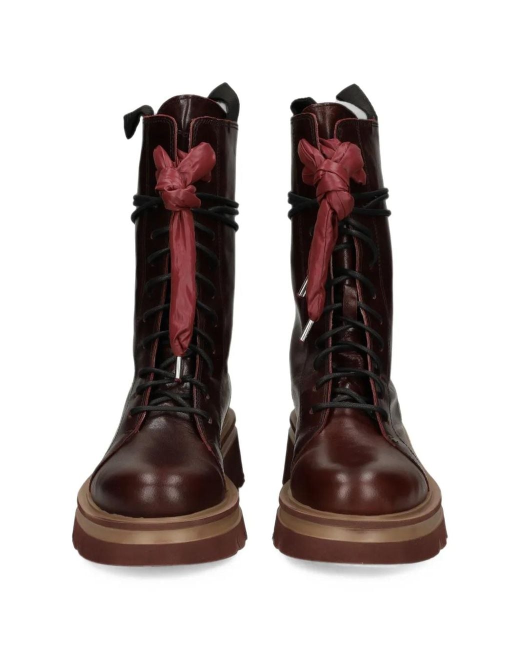 Patrizia Bonfanti Brown Scorpio Lace-Up Leather Ankle Boots