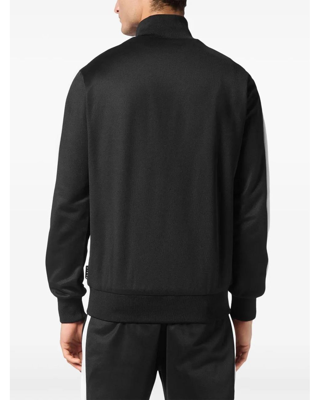 Philipp Plein Black Skull&Bones Track Jacket for men