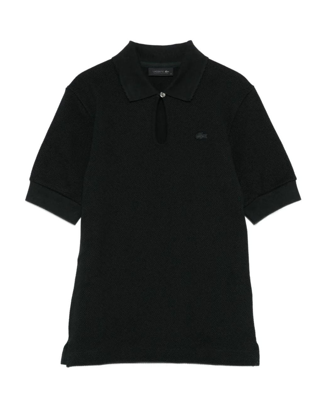 Lacoste Black Short-Sleeve Polo Shirt