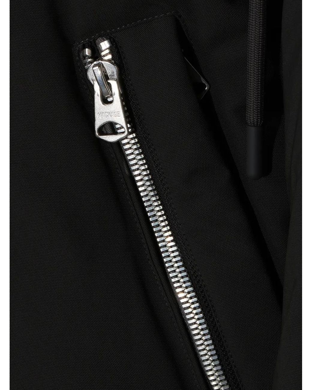 Mackage Black Quilted Hooded Jacket for men
