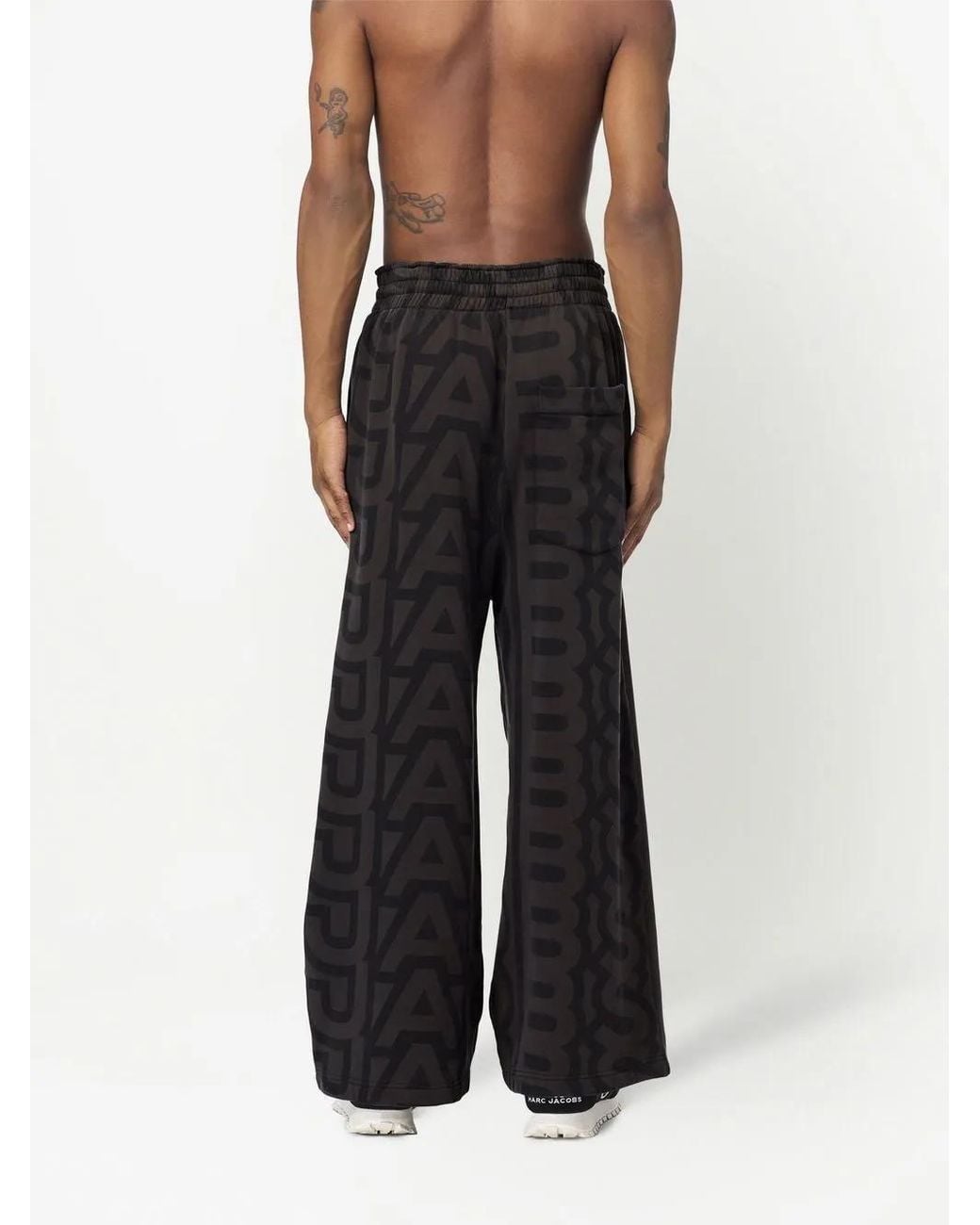 Marc Jacobs Black Monogram Oversized Track Pants