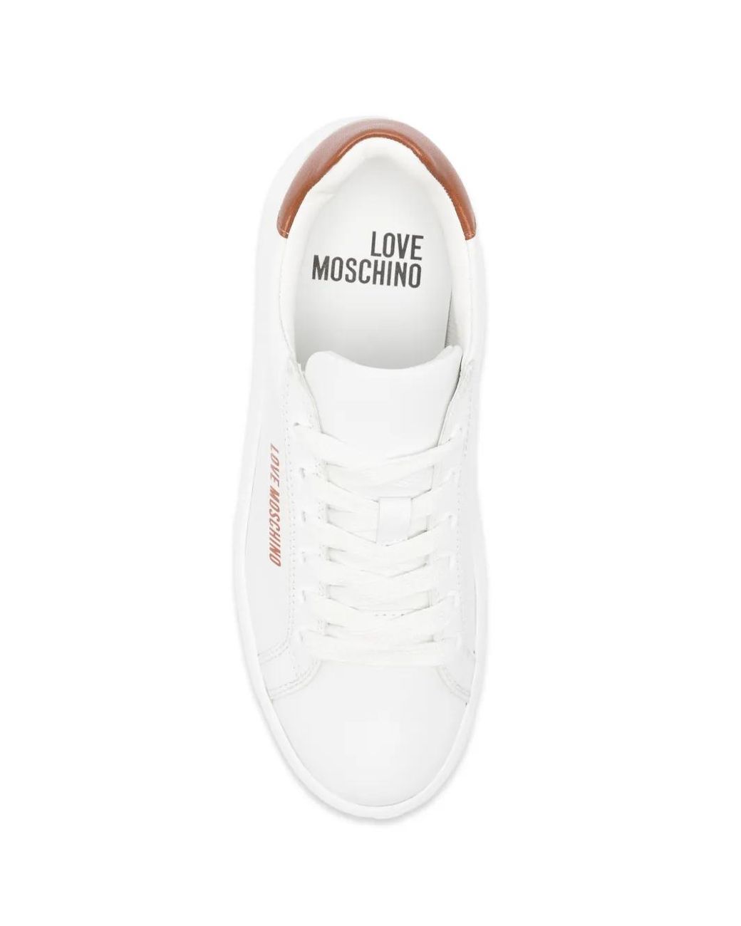 Love Moschino White Contrast Panel Sneakers