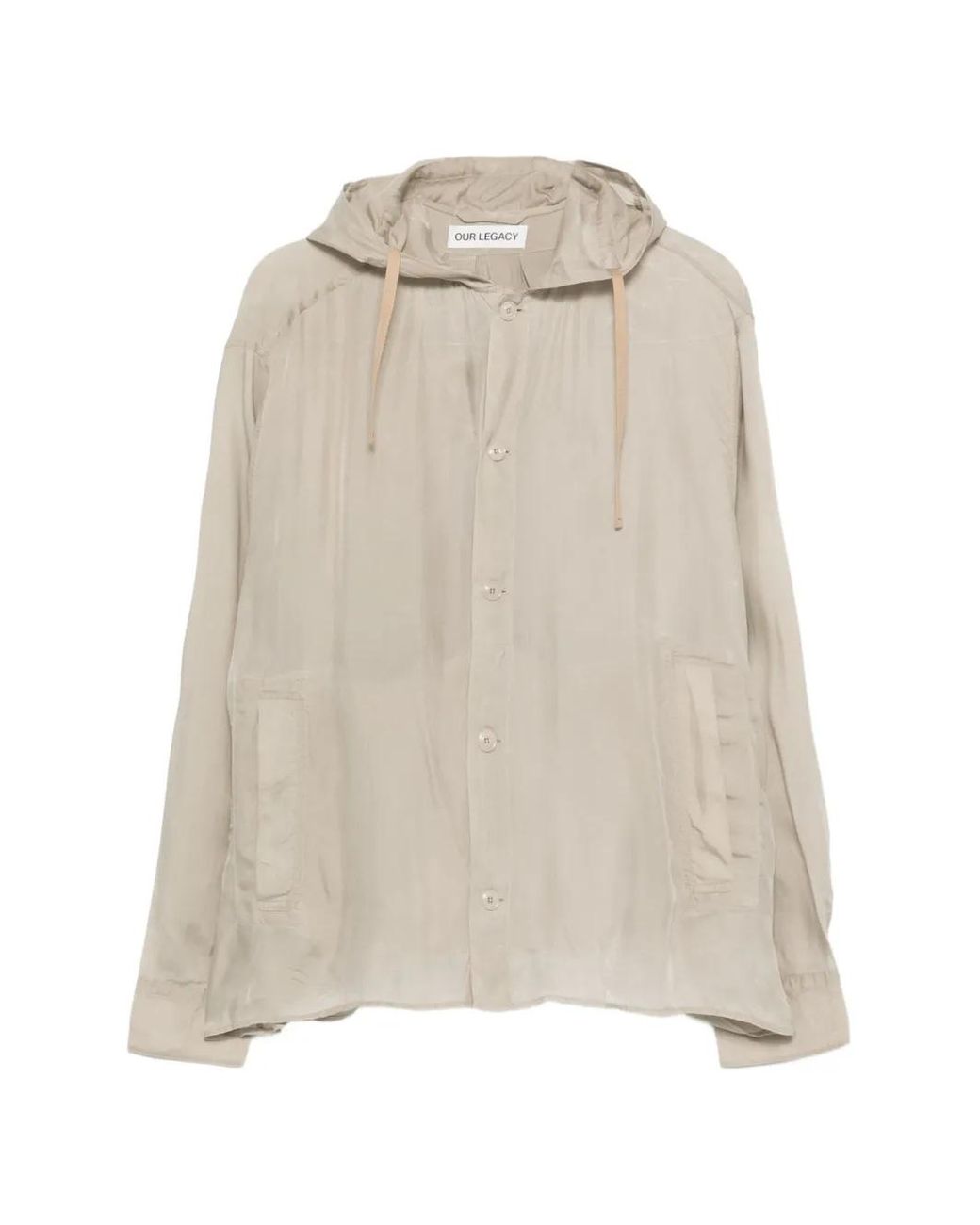 Our Legacy White Chemise Rover À Capuche for men