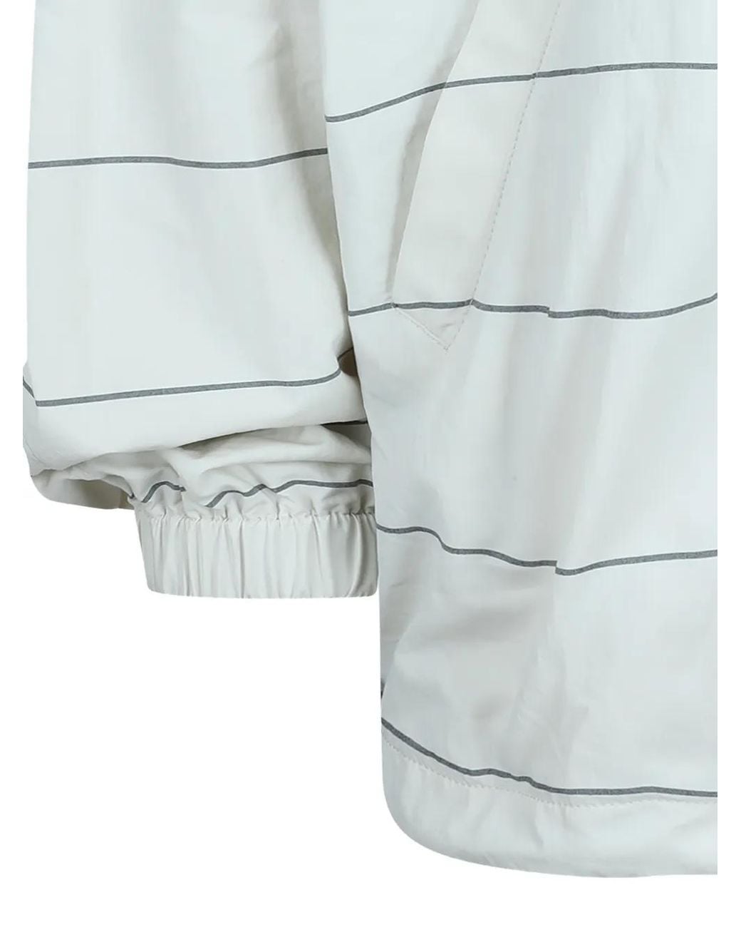 Balenciaga Blue Striped Zip-Up Jacket for men