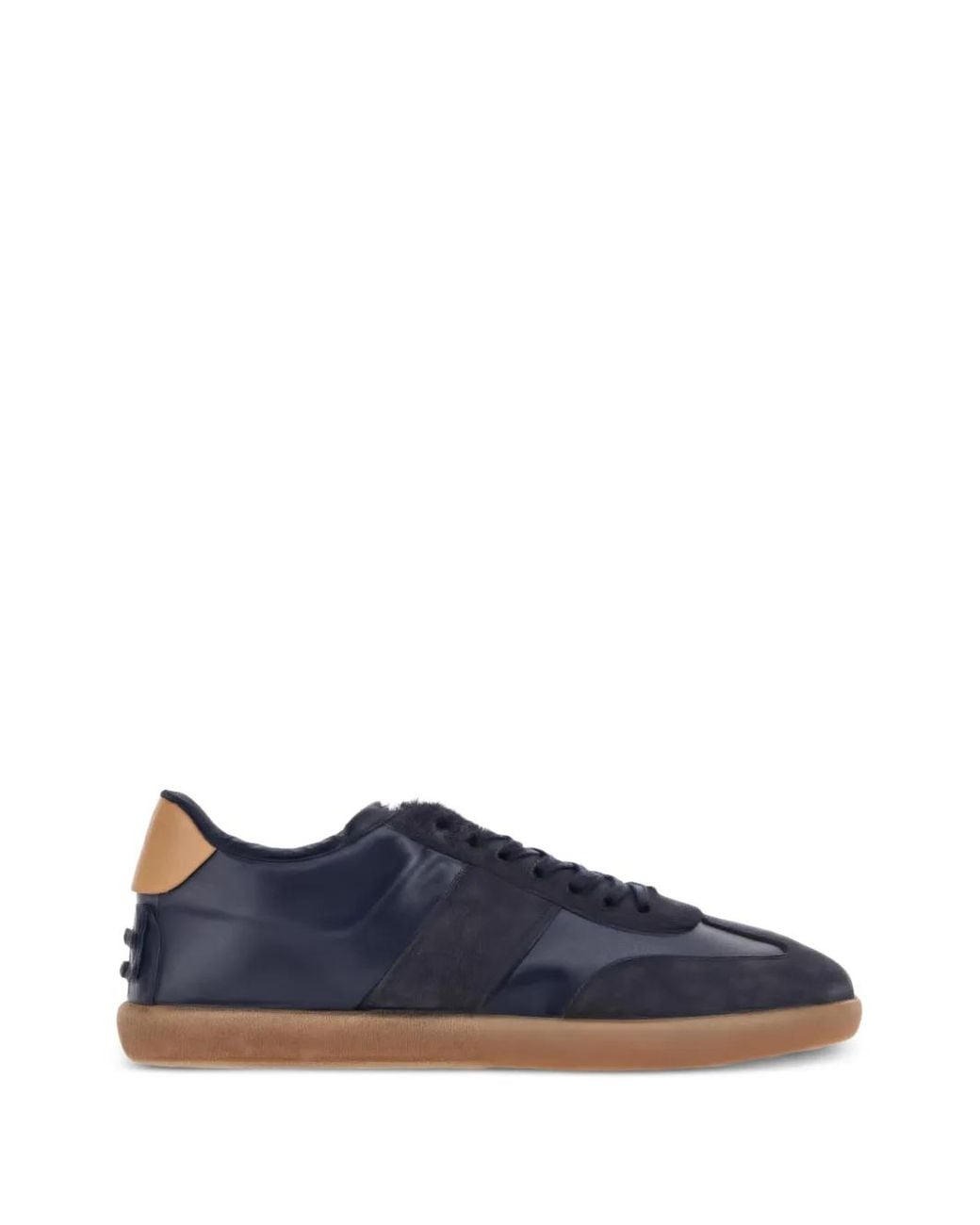 Tod's Blue Panelled Leather Sneakers for men