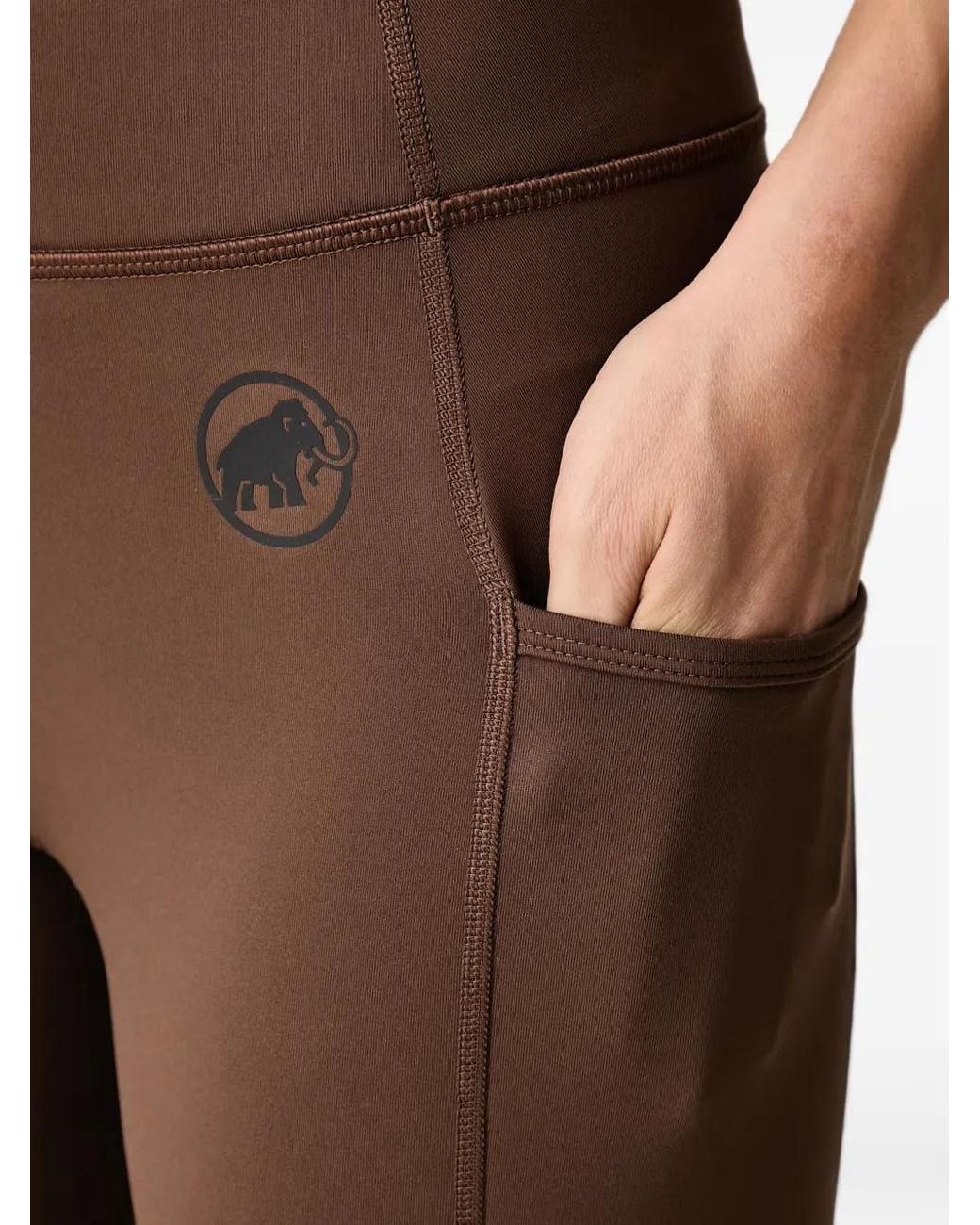 Mammut Brown Crag Logo-Print Leggings