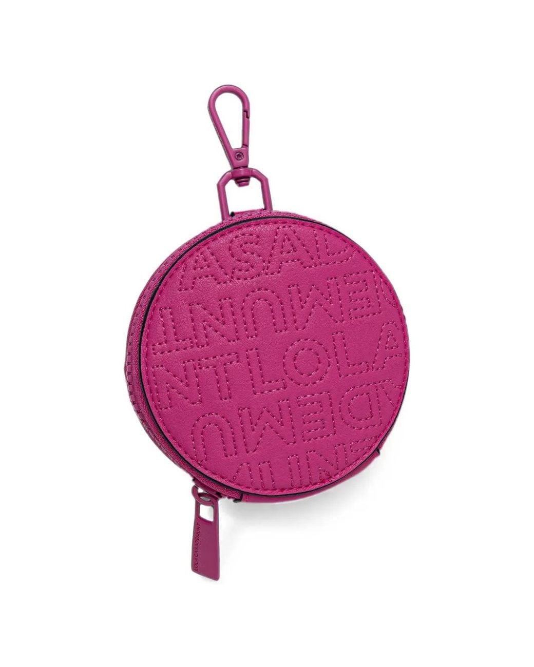 Lola Casademunt Pink Logo-Embossed Phone Holder Mini Bag