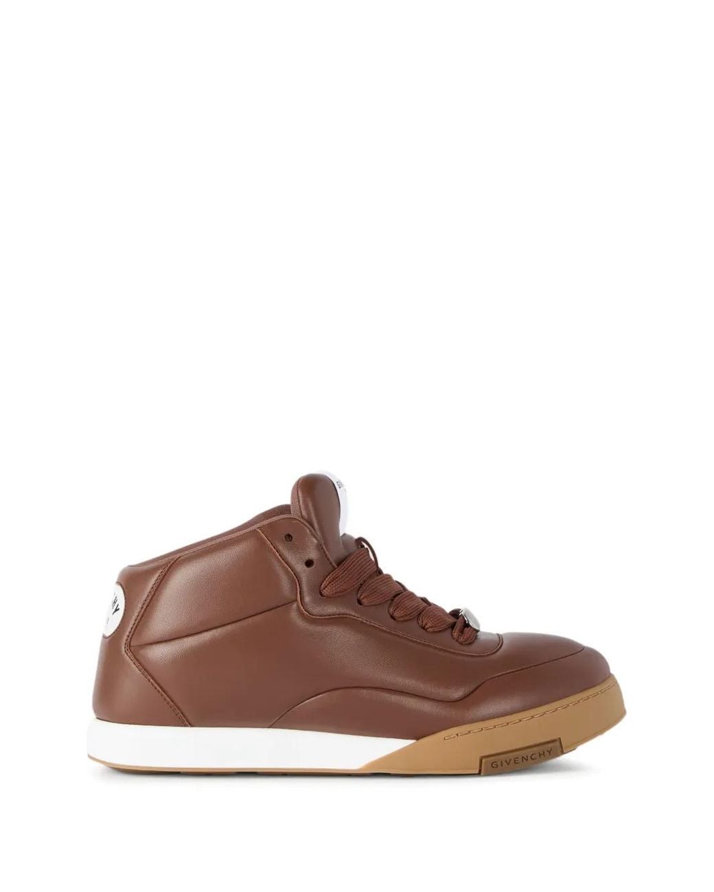 Givenchy Brown Puffy Yard Mid-Top Sneakers for men