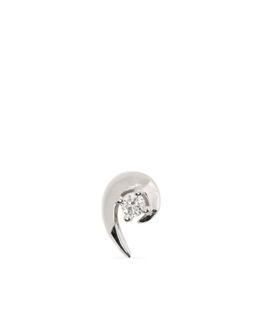Shaun Leane White Puce D'Oreille Talon Sertie De Diamants
