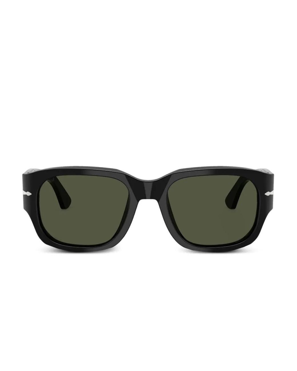Persol Green Acetate Square-Frame Sunglasses