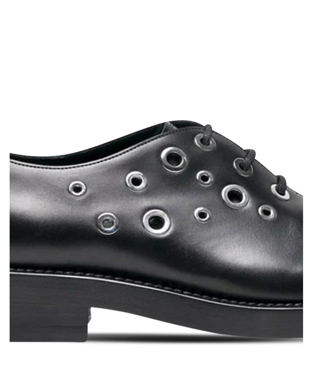 NAMACHEKO Eyelet-Embellished Leather Derby Shoes in Black for Men