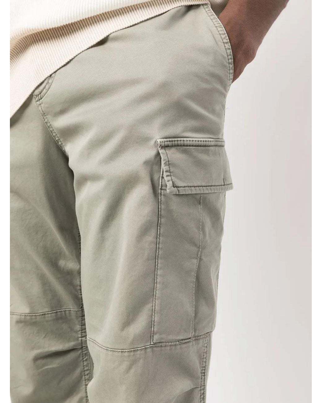 Brunello Cucinelli Gray Tapered-Leg Cargo Trousers for men