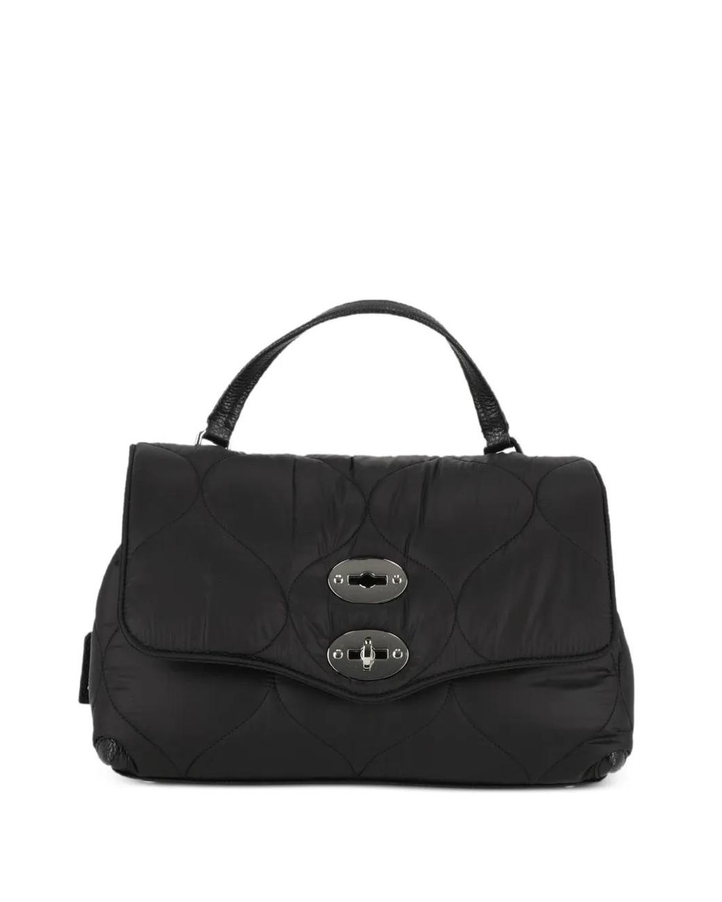 Zanellato Black Postina Lunaria Quilted Shoulder Bag