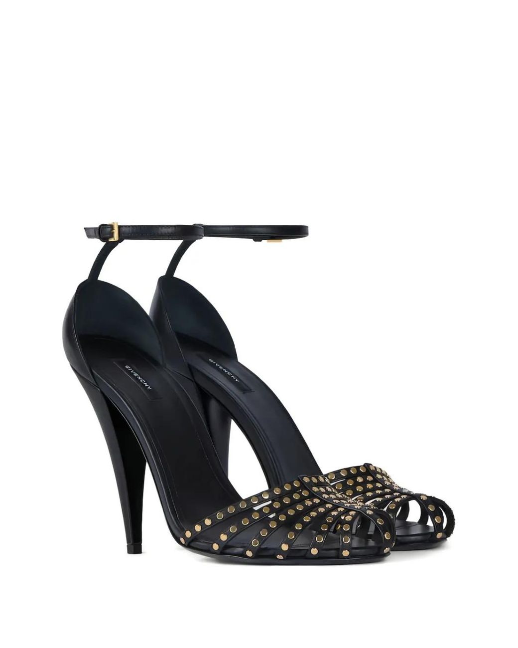 Givenchy Black Cage Heeled Sandals
