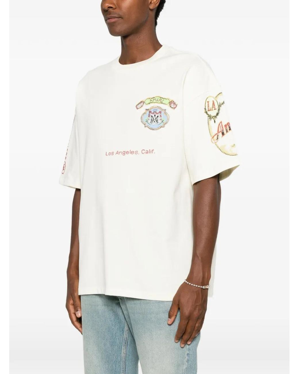 Amiri White Vista Hj Skate Short-Sleeved T-Shirt for men