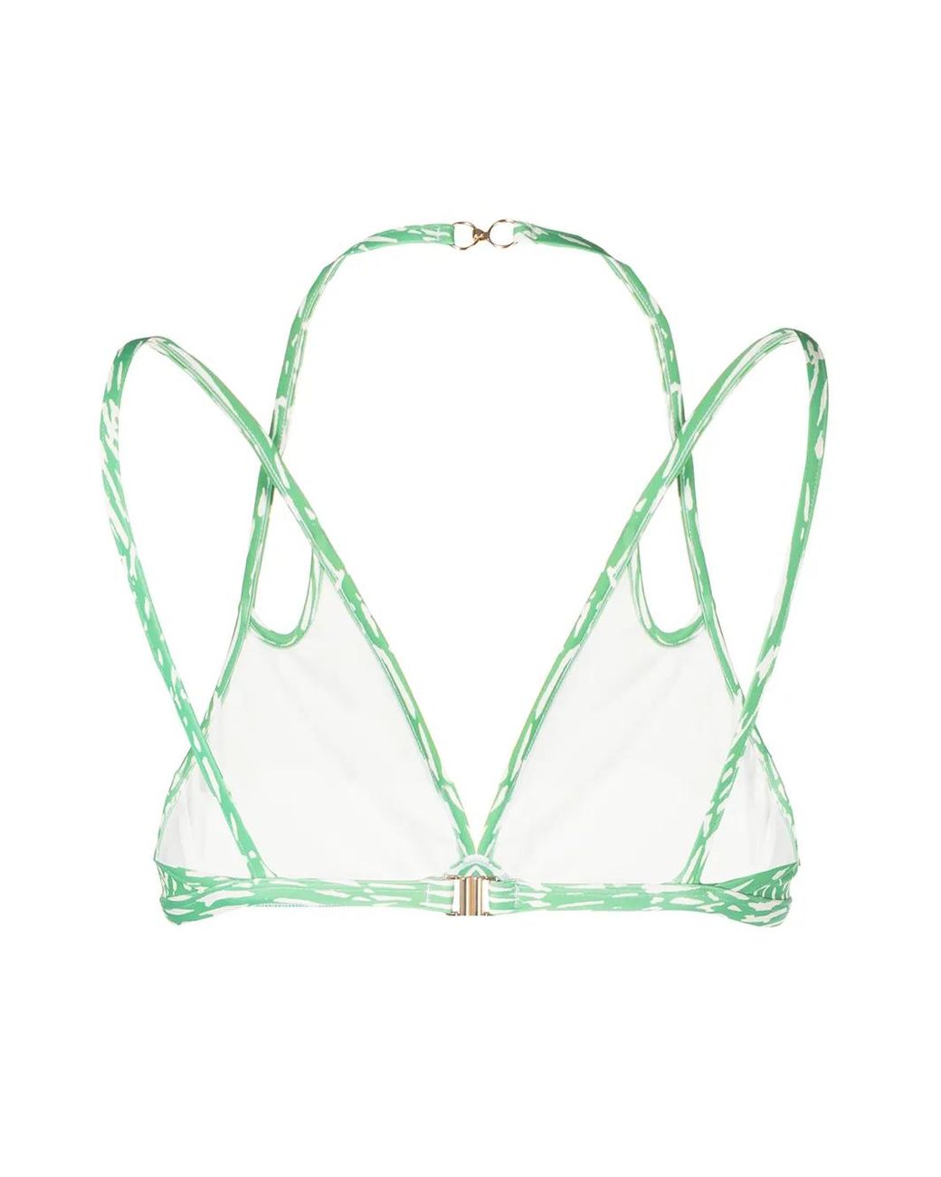 Jonathan Simkhai Green Cut-Out Bikini Top