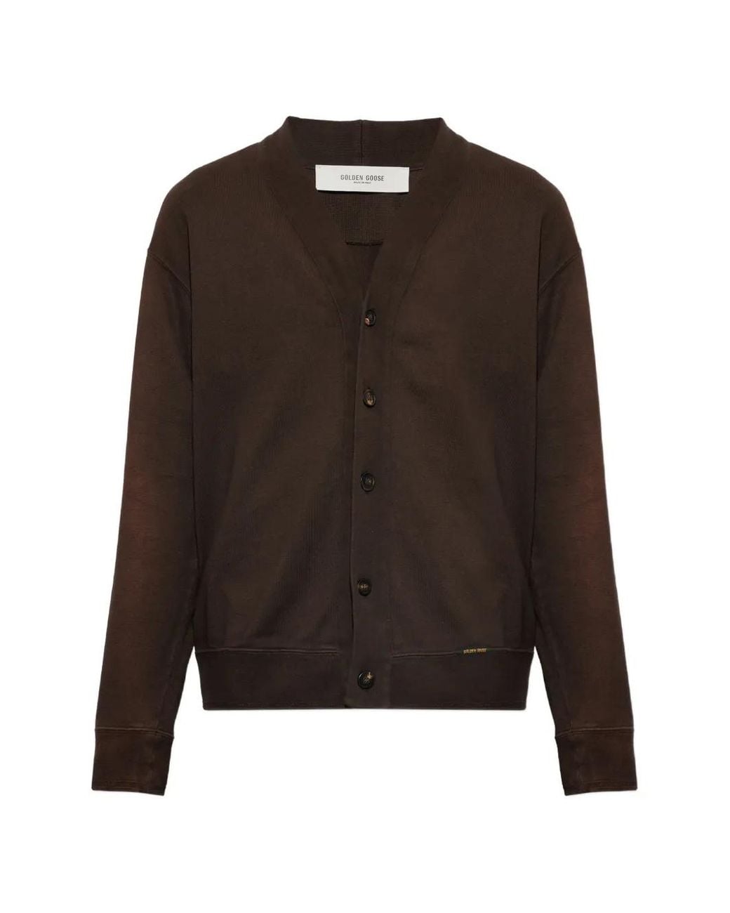 Golden Goose Deluxe Brand Brown Romeo Cotton Cardigan for men