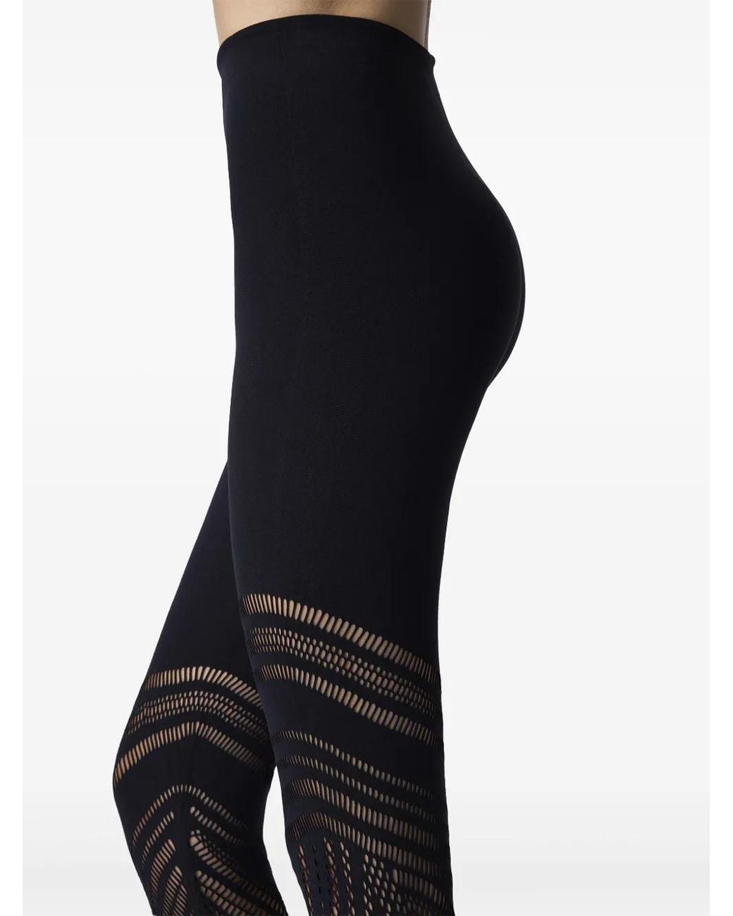 Wolford Black Organic Net Leggings