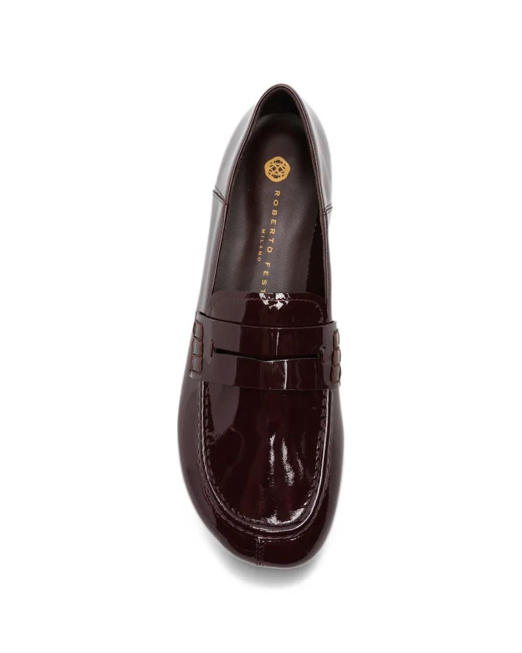 Roberto Festa Brown Eudora Patent-Leather Loafers