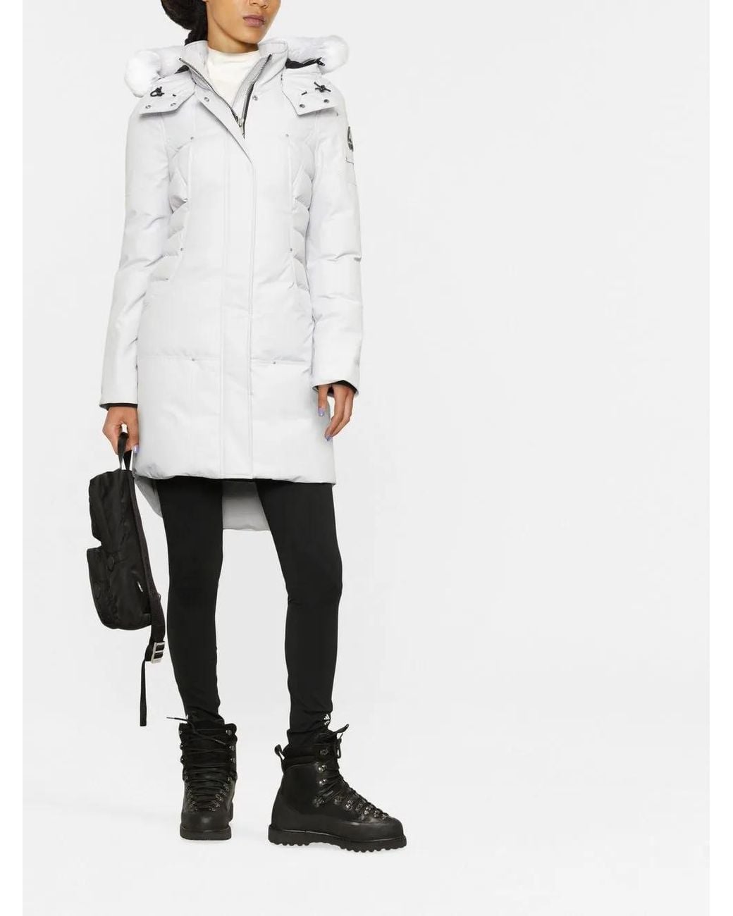 Moose Knuckles White Cloud Hooded Parka