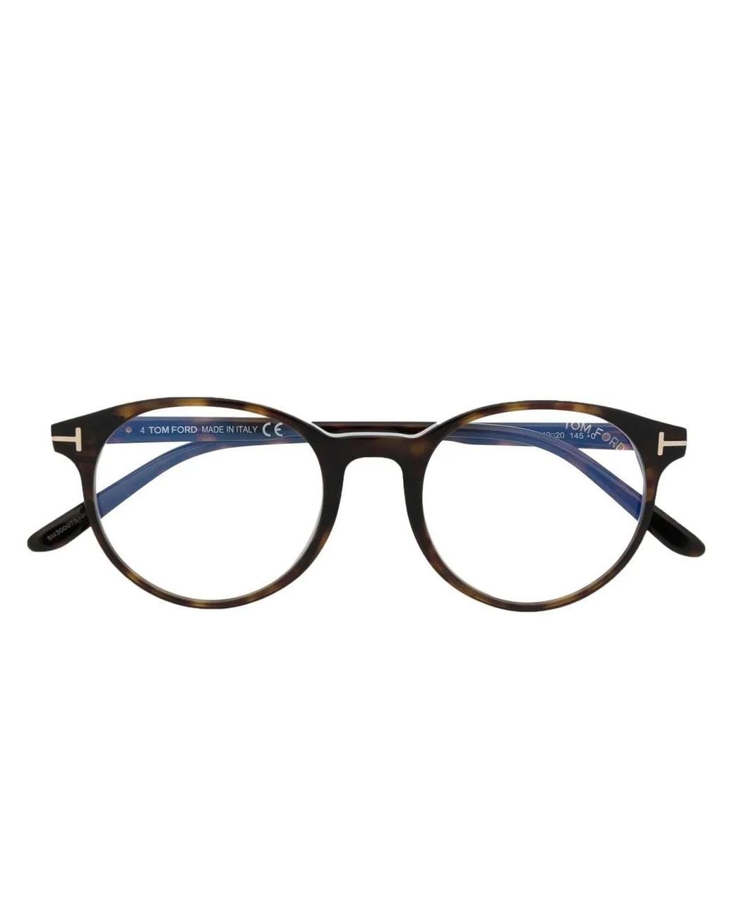 Tom Ford Brown Round-Frame Optical Glasses