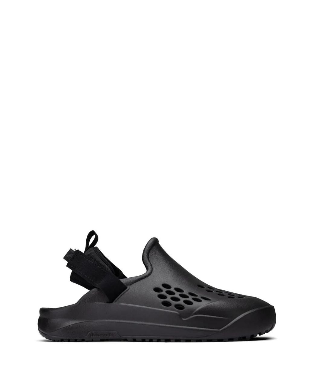 Clear Weather Black Switchback Touch-Strap Mules
