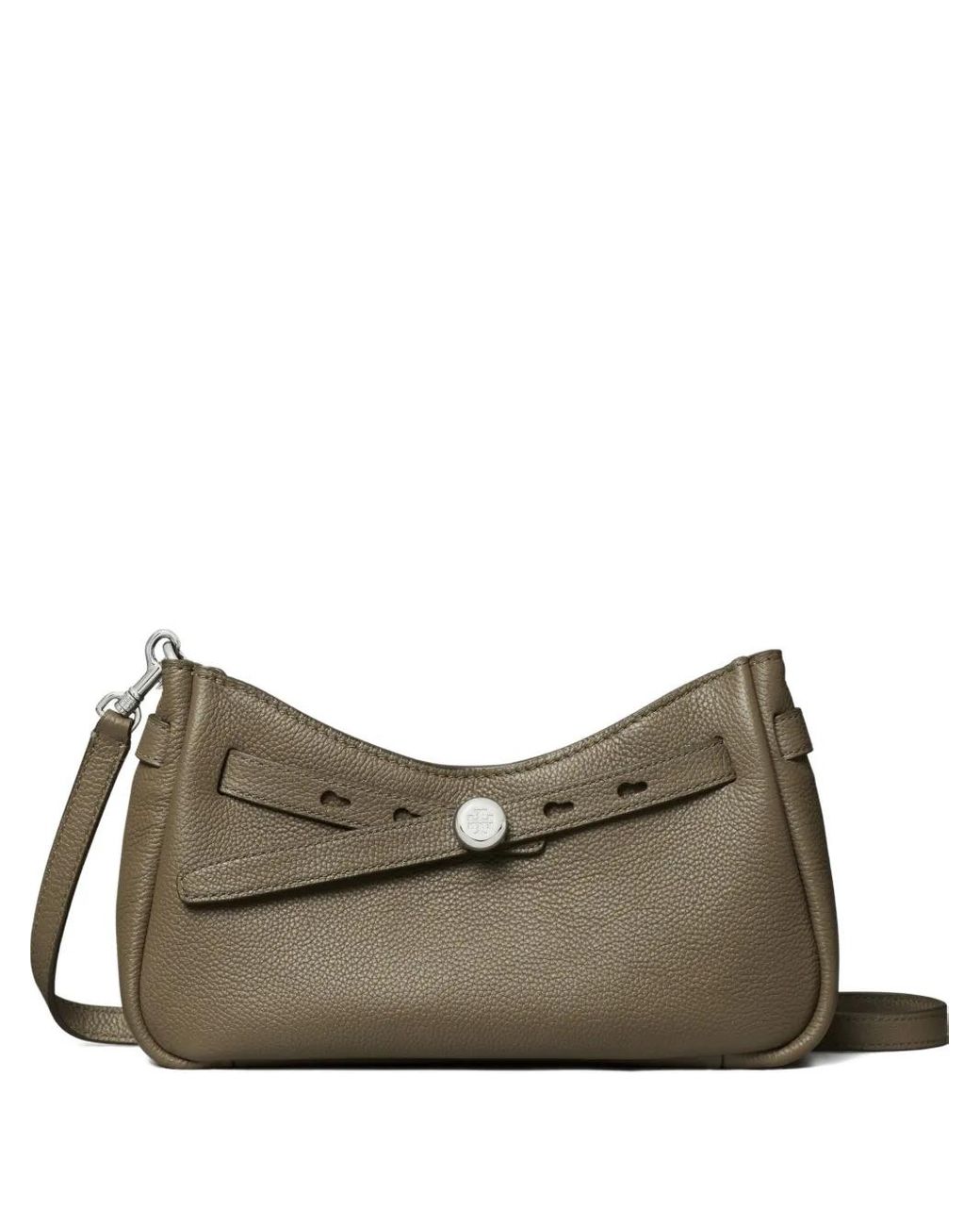 Tory Burch Brown Romy Zip Top Crossbody