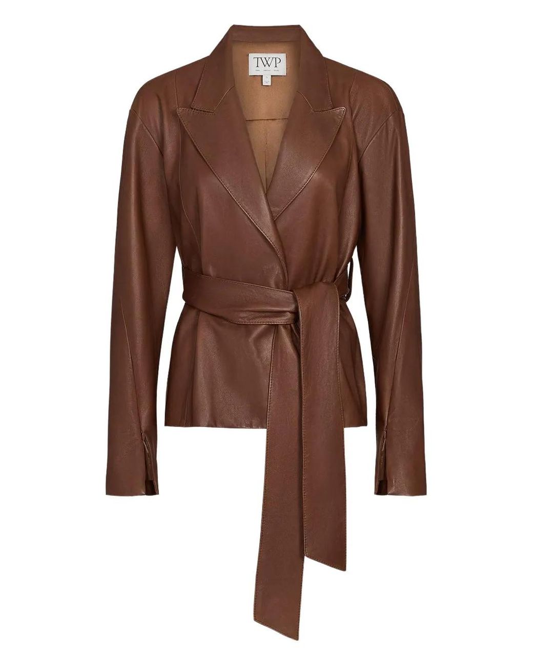 Twp Brown Tie-Waist Jacket