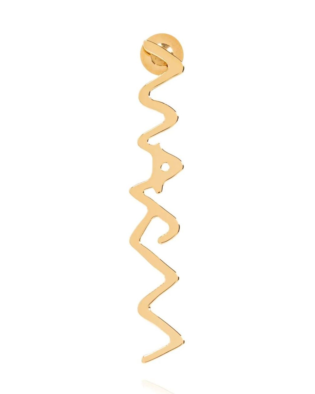 Marni Metallic Logo Drop Earrings