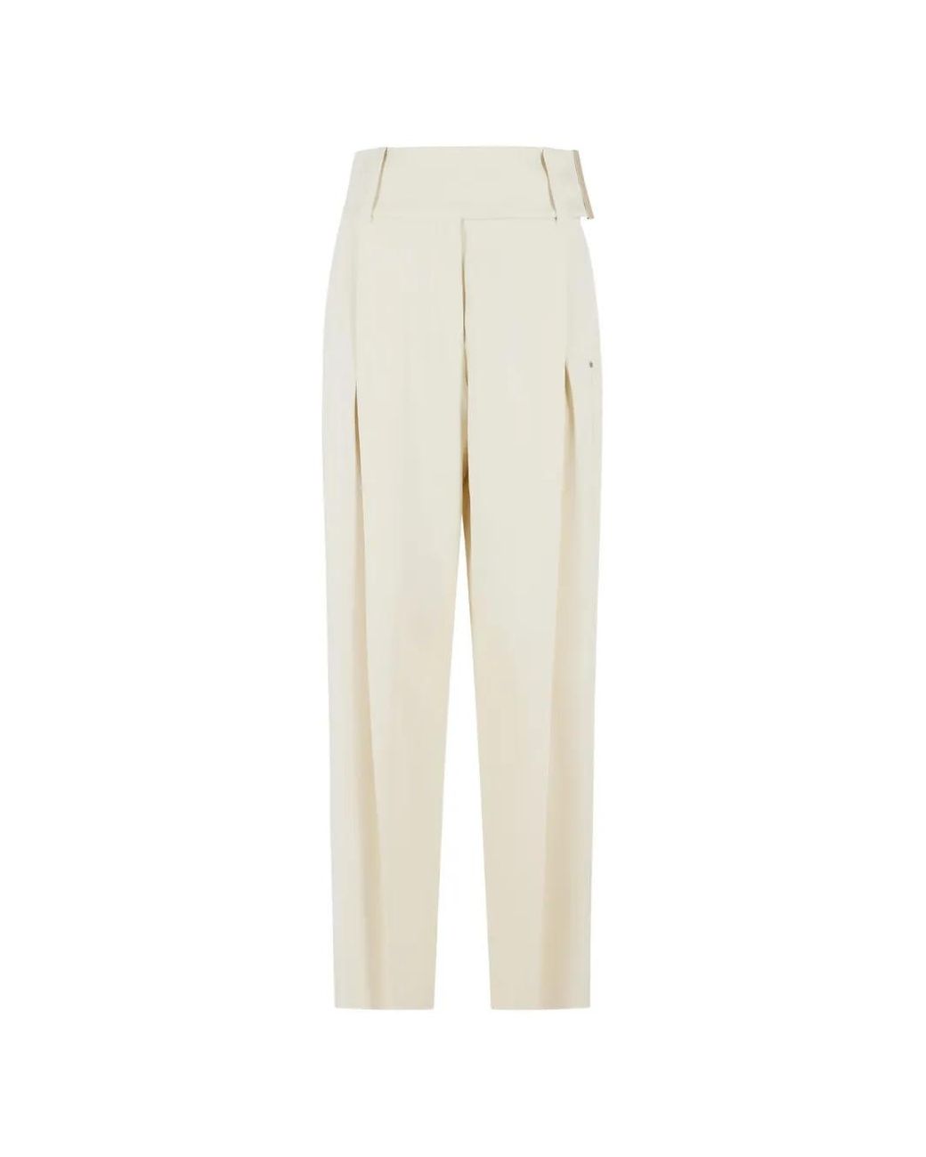 Sportmax White 'Oblo' Wide Trousers
